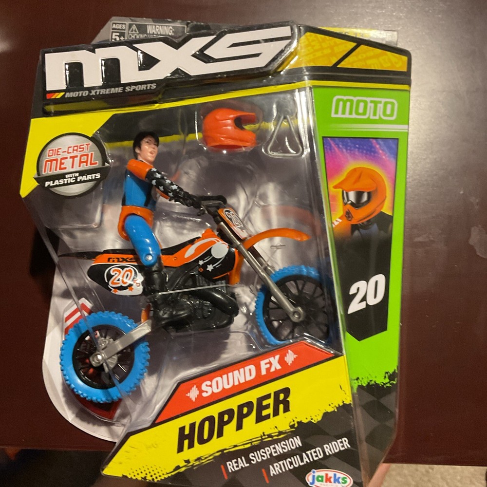 Moto Xtreme Sports Sound FX Hopper Fully Poseable Figure by Jakks (2019) NEW