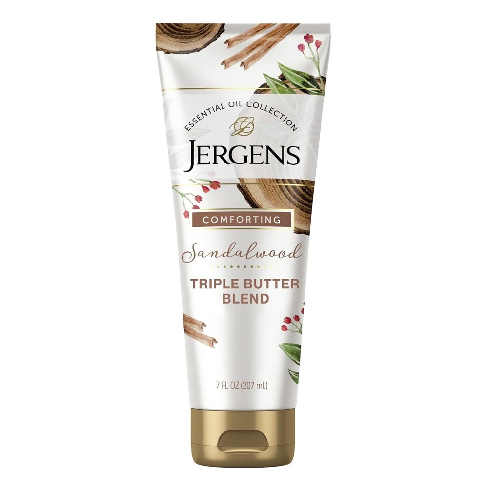 Jergens Sandalwood Body Butter Lotion for All Skin Types 7 oz