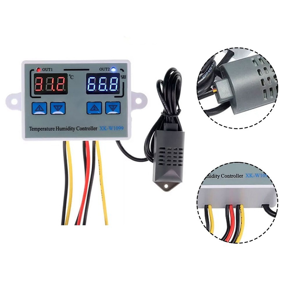 Accurate For Temperature and Humidity Control with LCD Display XK W1099-image