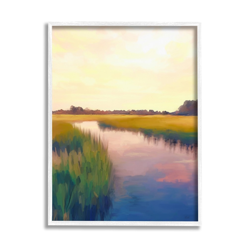 Rural River Sunrise Framed Giclee Art by Amy Hall