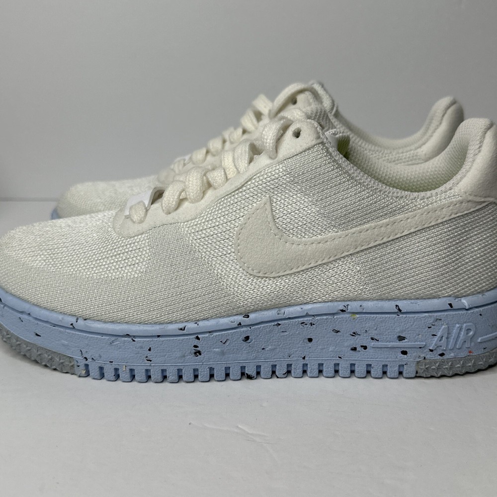 Nike Air Force 1 AF1 Shoe Sneaker Women’s Sz 6 Crater Flyknit White DC7273-100