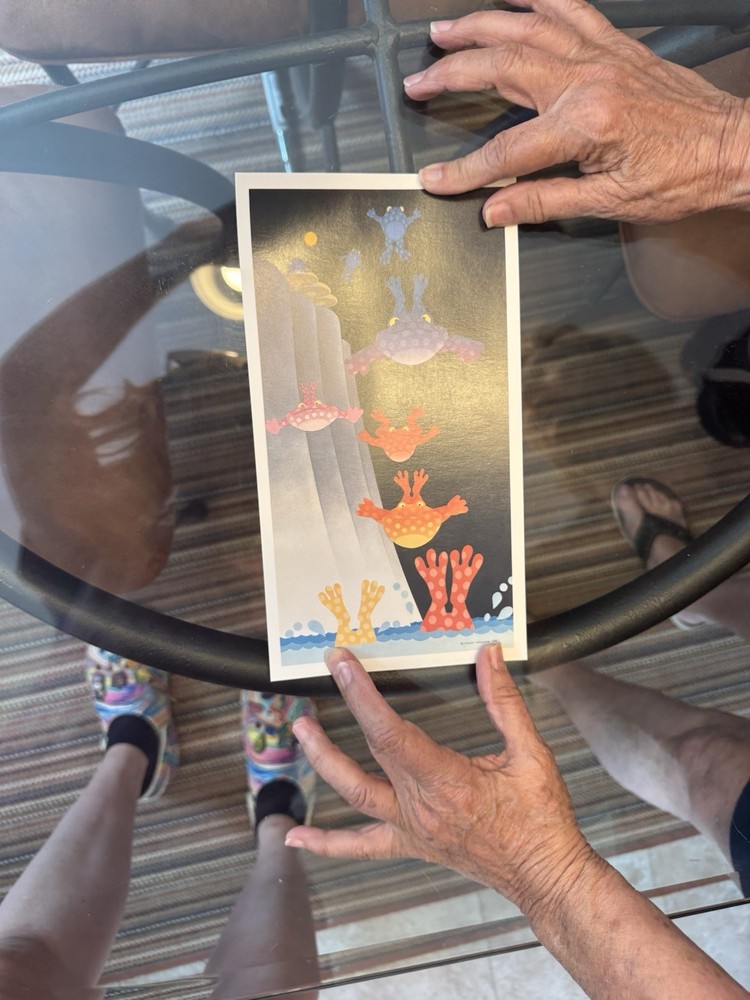 Stewart Moskowitz Leap Frog - Colorful Frogs Diving Artist's Proof on Paper