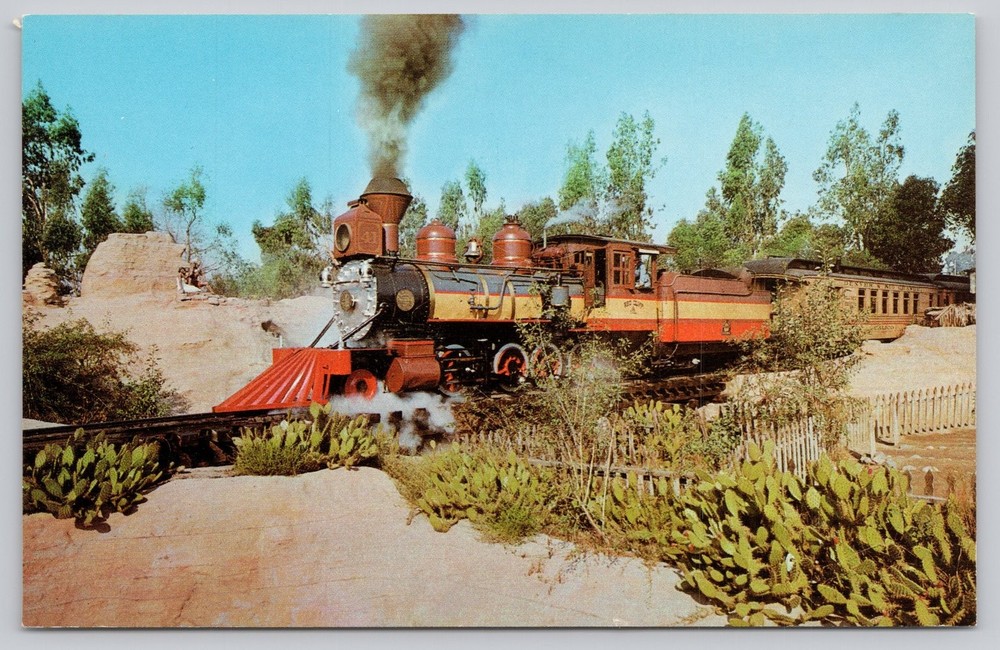 Knott's Berry Farm Old 41 Steam Train Ghost Town Buena Park CA Postcard