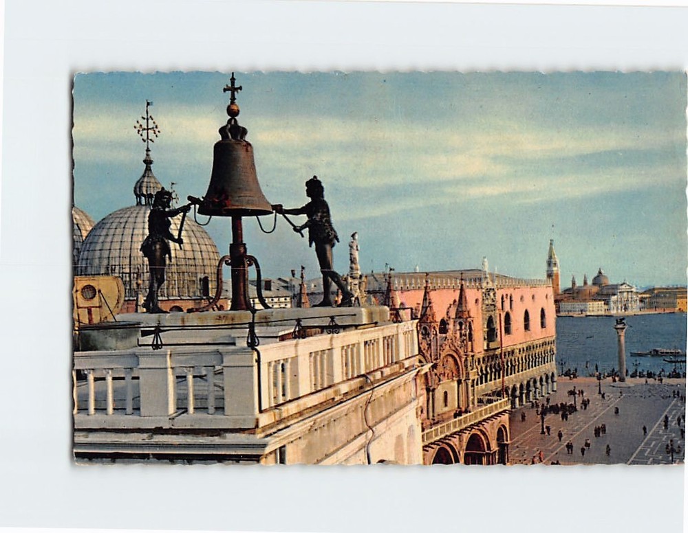 Postcard Church and Piazzetta San Marco Venice Italy