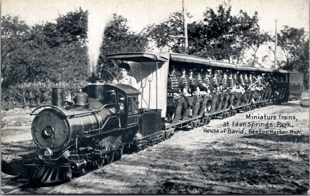 PC Miniature Train at Eden Springs Park House of David Benton Harbor Michigan