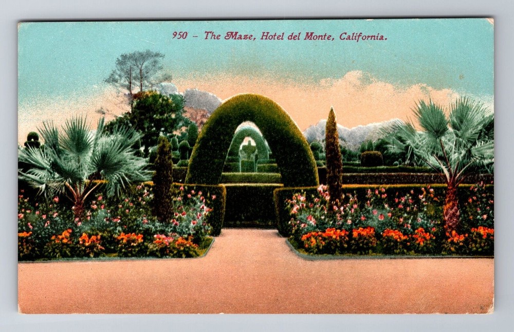 Del Monte CA-California, Hotel Del Monte, Advertising, Vintage Souvenir Postcard