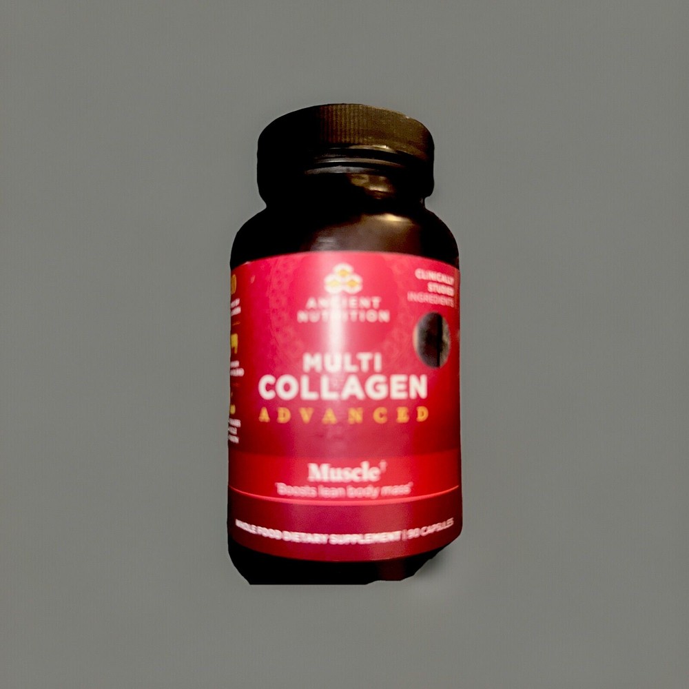 90 CAPS ANCIENT NUTRITION MULTI COLLAGEN ADVANCED MUSCLE -EXP 04/2027
