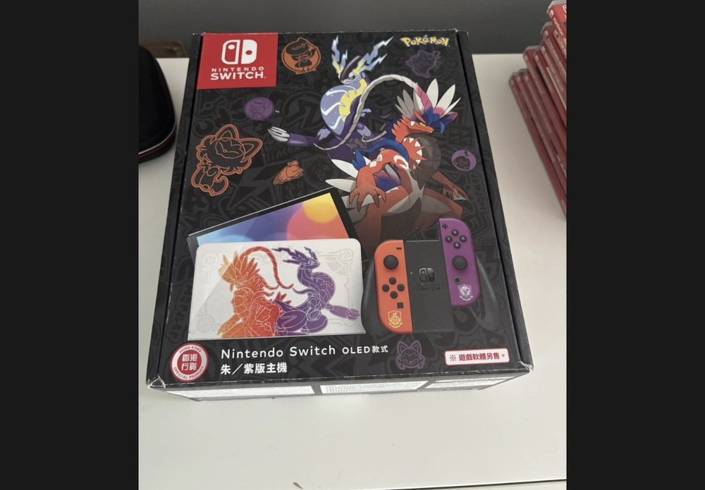 Nintendo Switch OLED Pokémon Scarlet & Violet Edition Console w/ Carrying Case