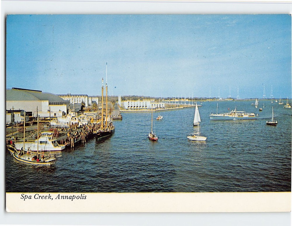 Postcard Spa Creek Annapolis Maryland USA