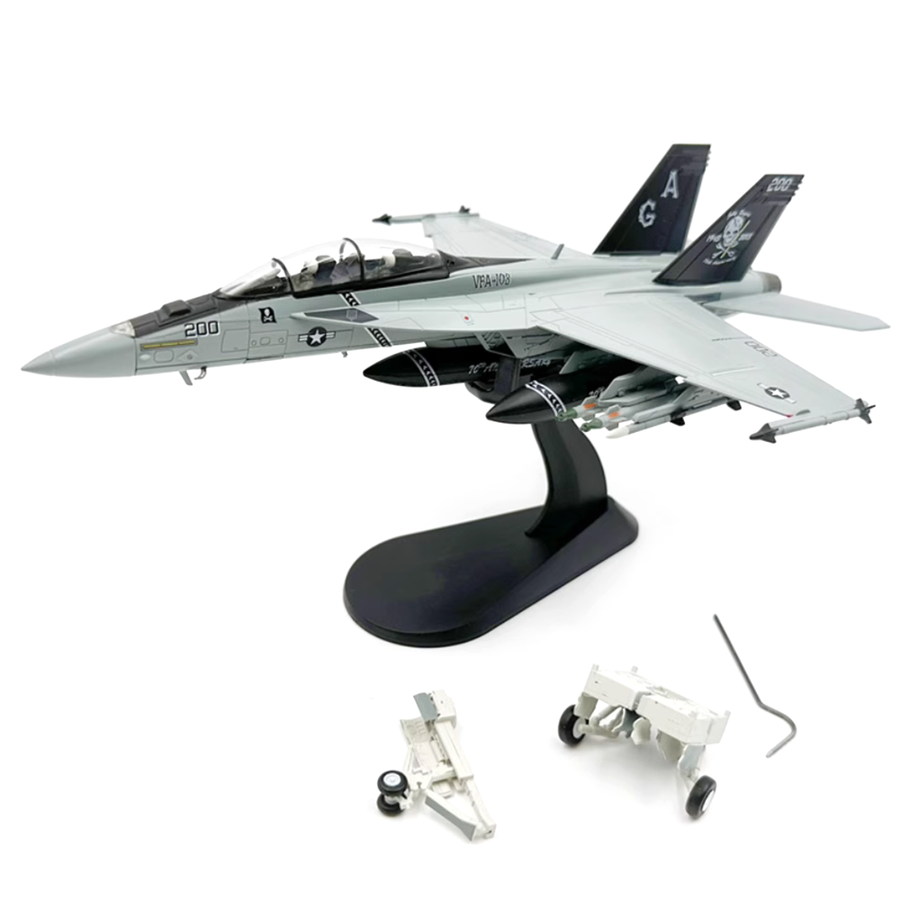 1/72 American F18 Super Hornet Strike Fighter Jet Alloy Aircraft Model Gift