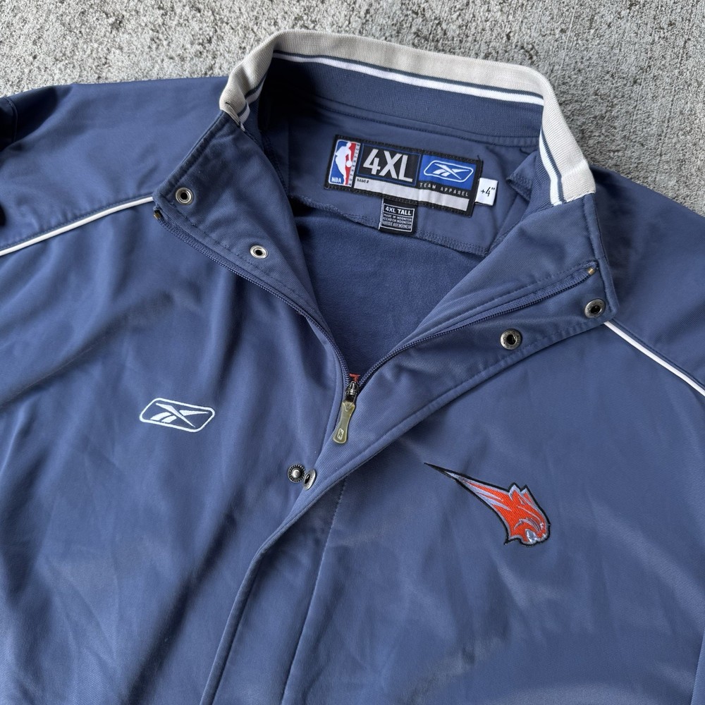 Vintage Reebok NBA Charlotte Bobcats Warm Up Shooting Jacket Full Zip 4XLT Tall