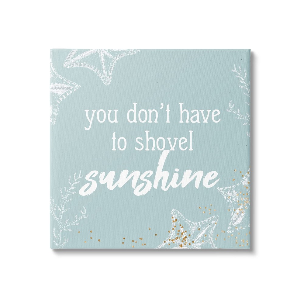Summer Beach Lover Nautical Quote Canvas Wall Art, Design by Ann Bailey