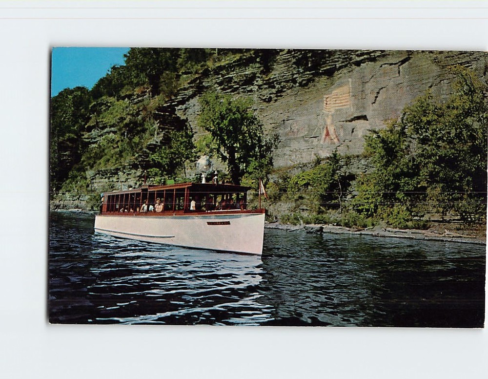 Postcard Captain Palmer's Lake Ride Watkins Glen NY USA