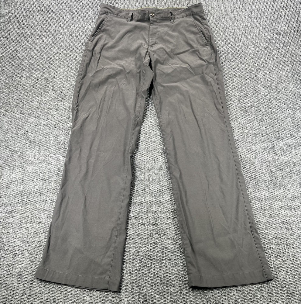 Eddie Bauer Travex Pants Mens 34x32 Gray  Nylon Stretch Outdoor Active Hiking