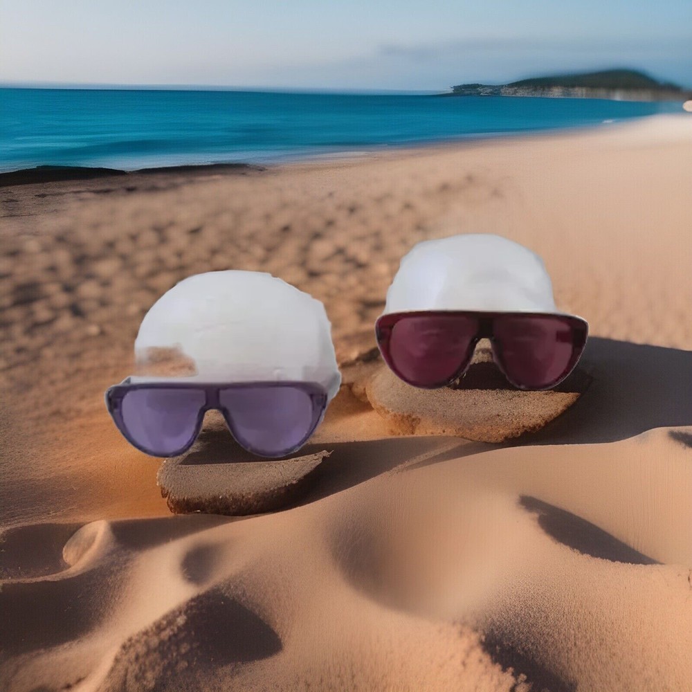 Vintage Purple & Red Plastic Women's Sunglasses 2-Pack MMG