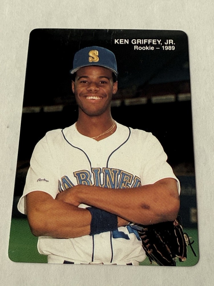 1989 Mothers Cookies #1 Ken Griffey Jr. Rookie Seattle Mariners NM MINT MLB.