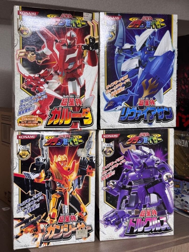 KONAMI Super Star God Gransazer Action Figure Set 6 pcs Collectible Toy