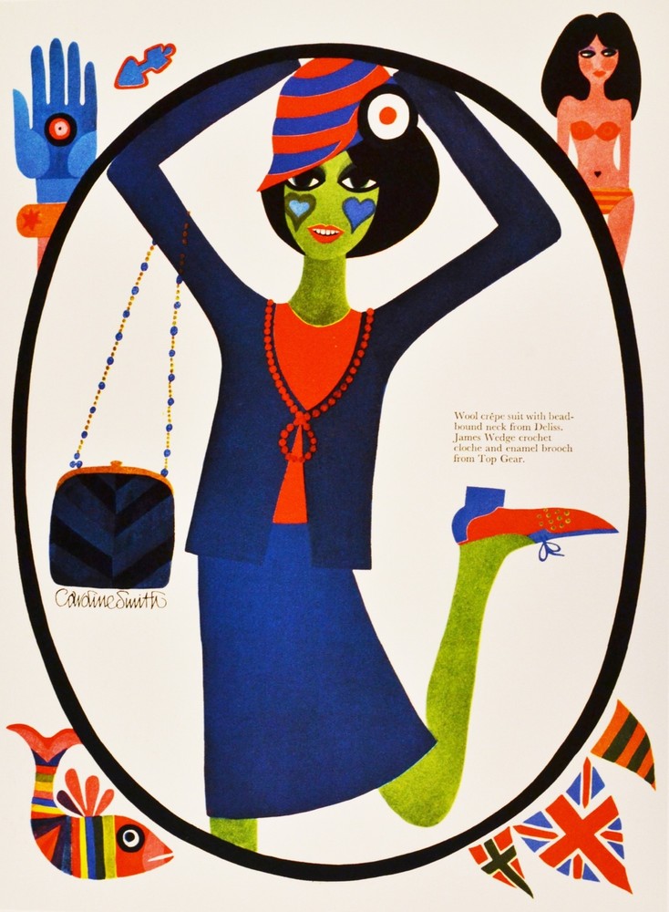 Poster print.Interior design Art.Retro fashion colorful styles.6310