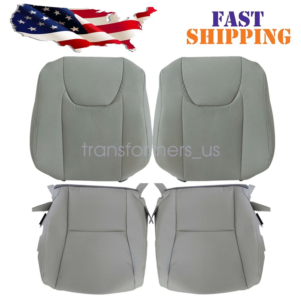 For 2010-2015 Lexus RX350 RX450h Driver or Passenger Bottom Top Seat Cover Gray