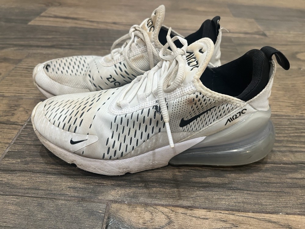 Nike Women's US 8 Air Max 270 White Black Running Comfortable AH6789-100