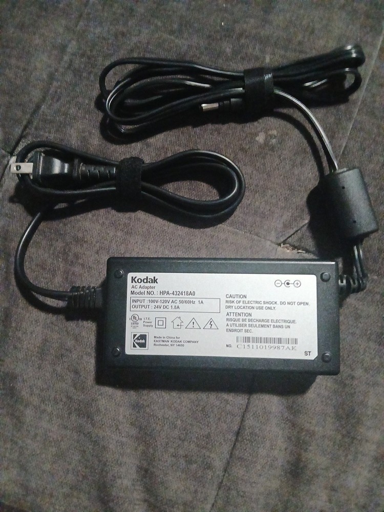 Kodak AC Power Adapter Model HPA-432418A0 24v 1.8A