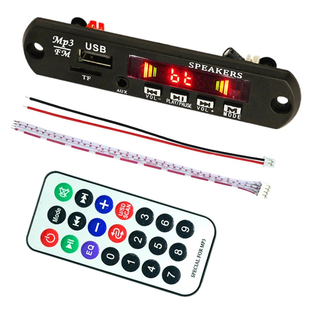 NEW Wireless Bluetooth Decoder Board MP3 Player Car Audio USB TF FM Radio Module