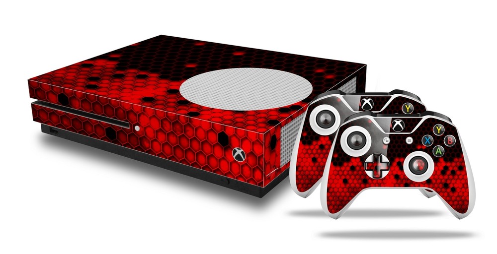 Skin XBOX One S Console Controller HEX Red
