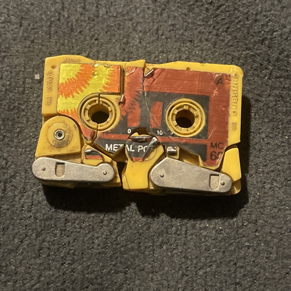 Vintage 1986 Hasbro G1 Transformers Steeljaw Lion Cassette Toy Pre-Owned