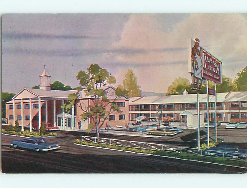 Unused Pre-1980 OLD CARS & RAMADA INN MOTEL Wichita Kansas KS u6851@