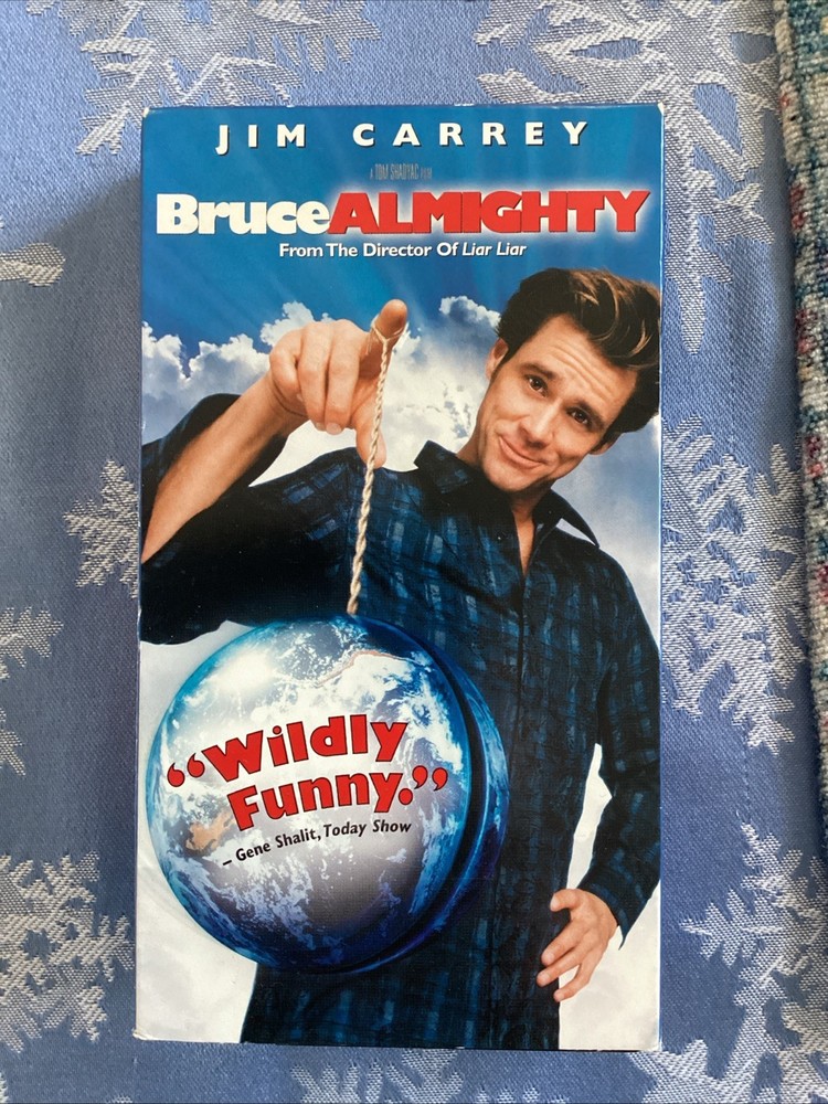 Bruce Almighty VHS 2003 Comedy Film Starring Jim Carrey, Jennifer Aniston
