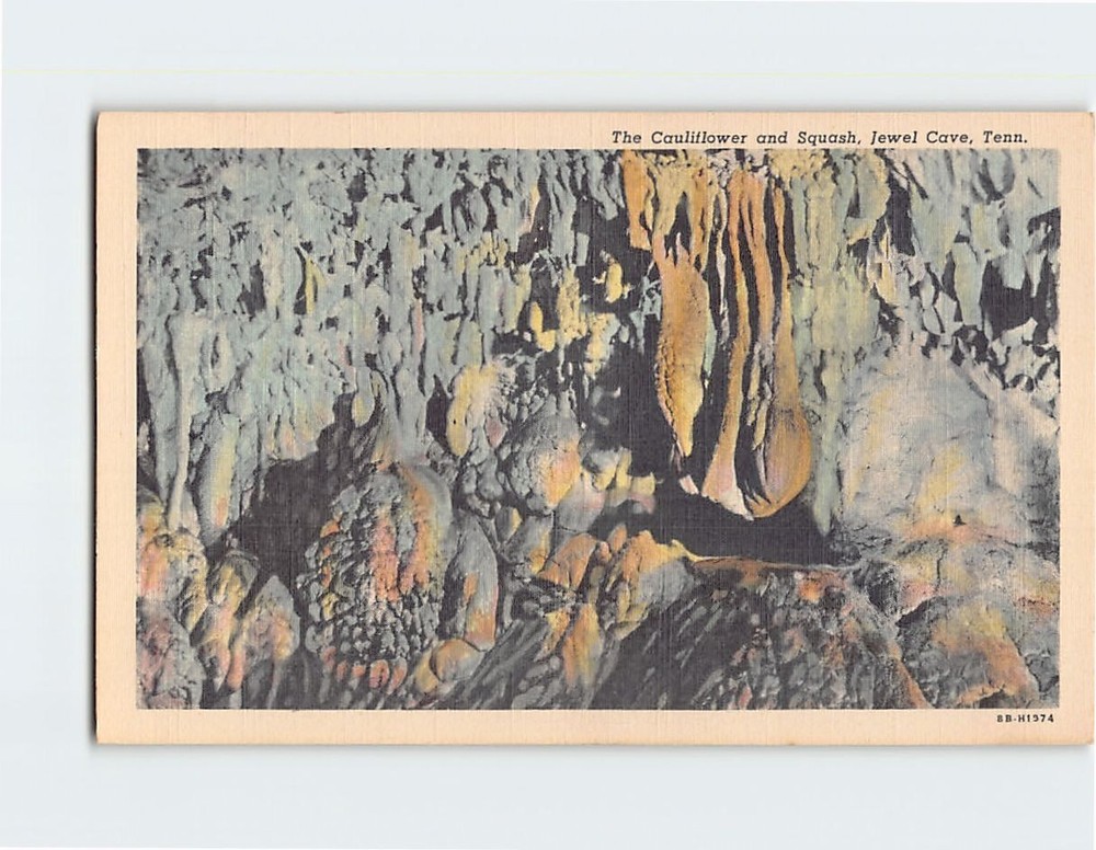 Postcard The Cauliflower & Squash Jewel Cave Tennessee USA