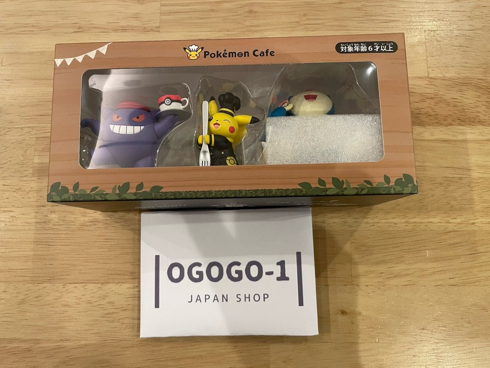 Pokemon Petit Figure Pikachu / Gengar / Snorlax - Pokemon Cafe Japan Limited NEW