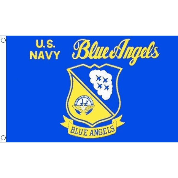 BLUE ANGELS FLAG 3' x 5' - US NAVY FLAGS 90 x 150 cm - BANNER 3x5 ft High qualit