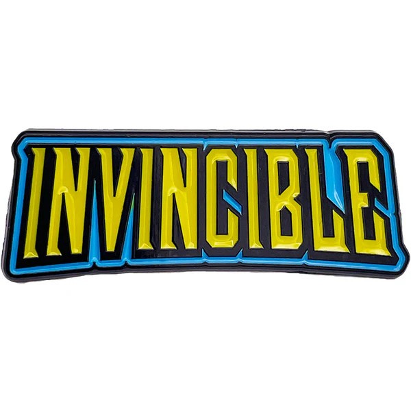 Embossed Enamel Lapel Pin Badge - Invincible Logo Sign 1.6