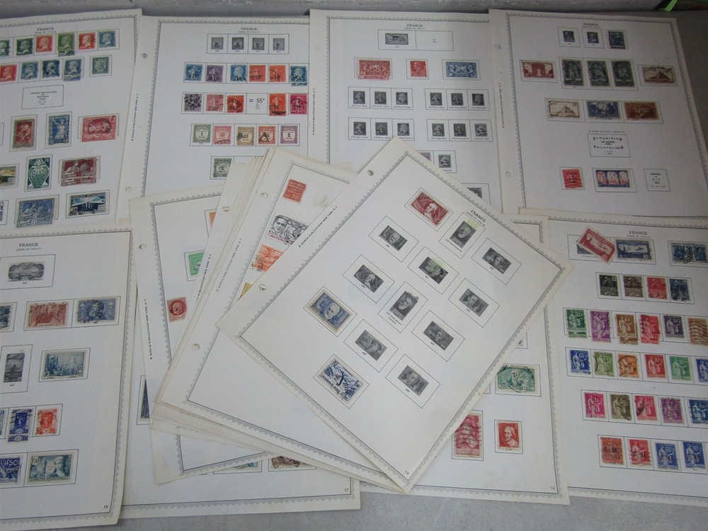 Nystamps France large many mint stamp collection y9nt