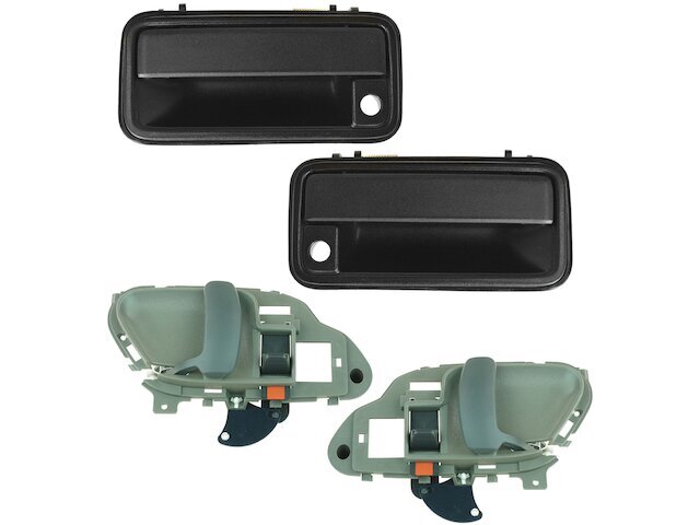 TRQ 4 Piece Door Handle Kit Door Handle Set fits GMC C1500 1995-1999 16GTGX