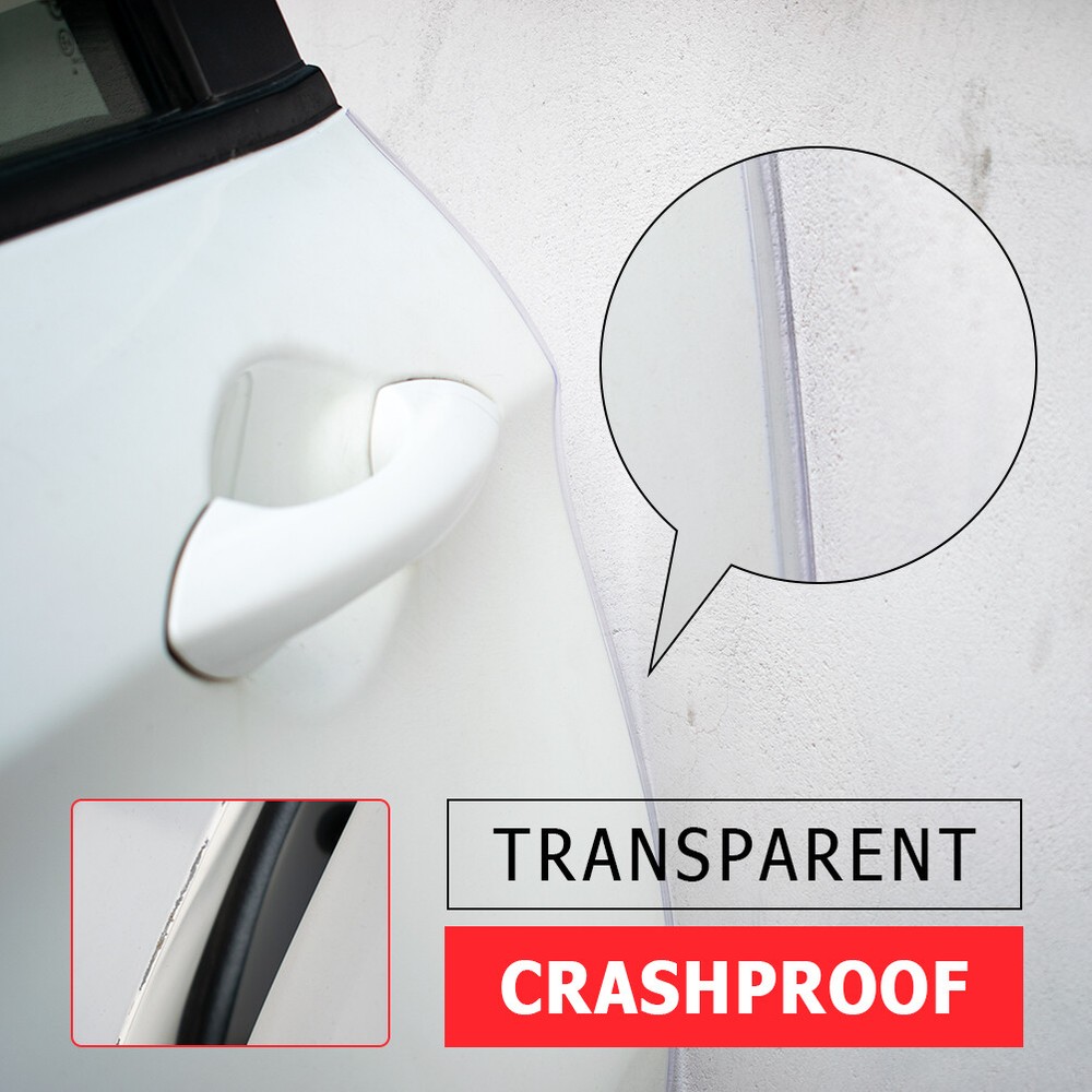 Car Clear 16ft Door Edge Trim Guard Molding Rubber Seal Strip Scratch Protector.