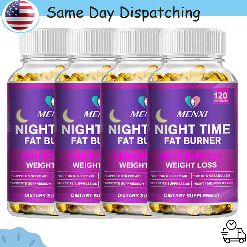Night Time Slimming Capsules Fat Burning Support Weight Loss Suppress Appetite
