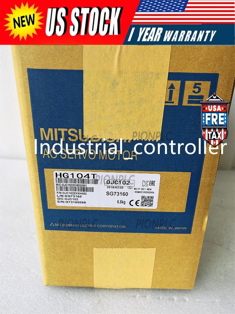 1PC New Mitsubishi HG104T-D48 Servo Motor HG104TD48 DHL  US Free TAX