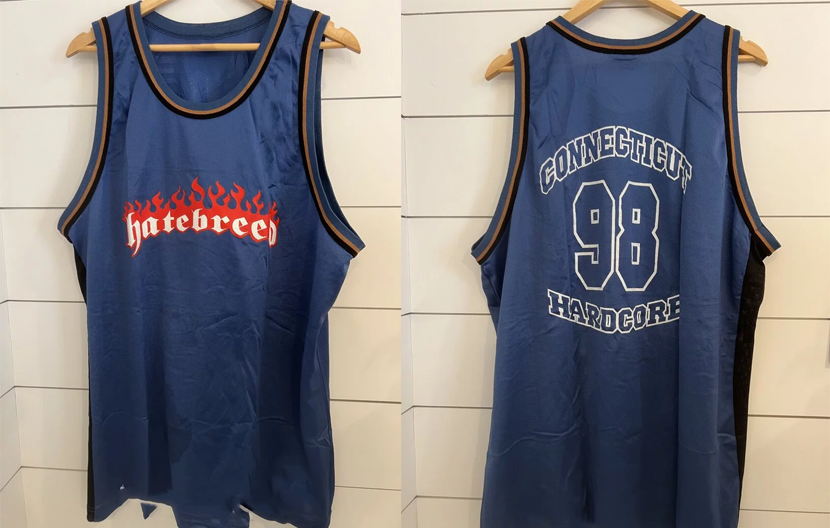 Hatebreed band jersey Basketball Jersey Band Full Size S to 5XL blue HYA08