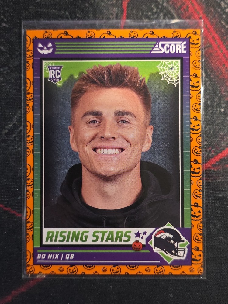 2024 Panini Score-A-Treat - Rising Stars Bo Nix #4 Orange Pumpkins (RC)