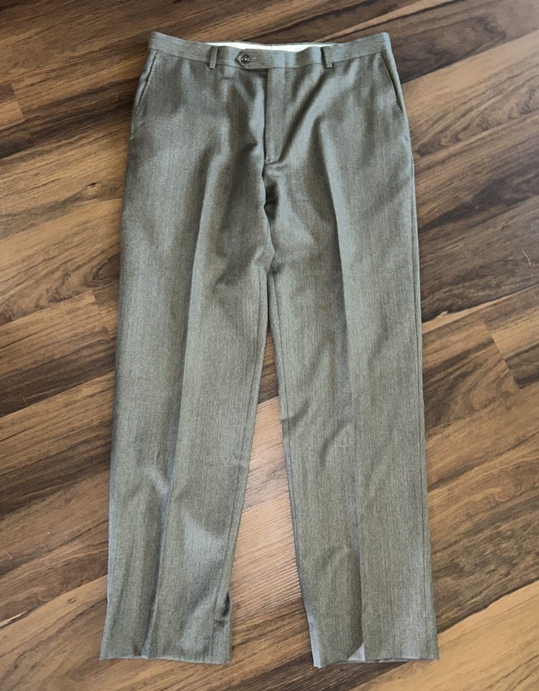 Hart Schaffner Marx Men’s Gray 100% Wool Dress Pants Size 36