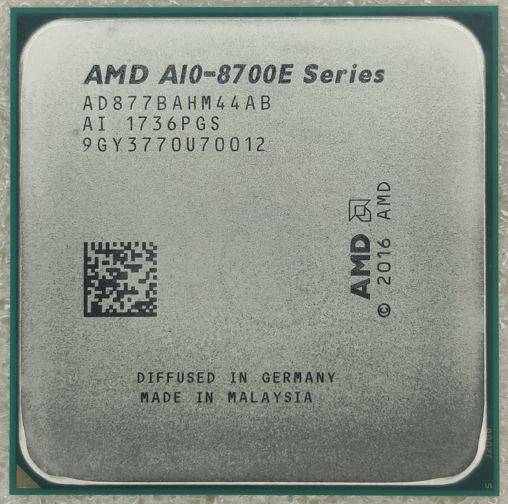 AMD A10-8770E Series AD877BAHM44AB 2.8GHz Socket AM4 CPU Processor