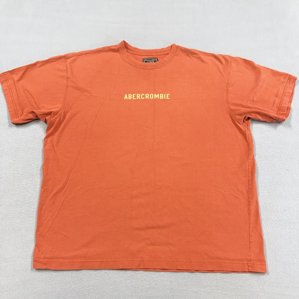 Vintage Abercrombie & Fitch Shirt Mens XL Orange Surf Classic Graphic Australia