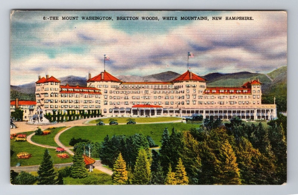 White Mountains NH-New Hampshire, Mt Washington, Advertising, Vintage Postcard