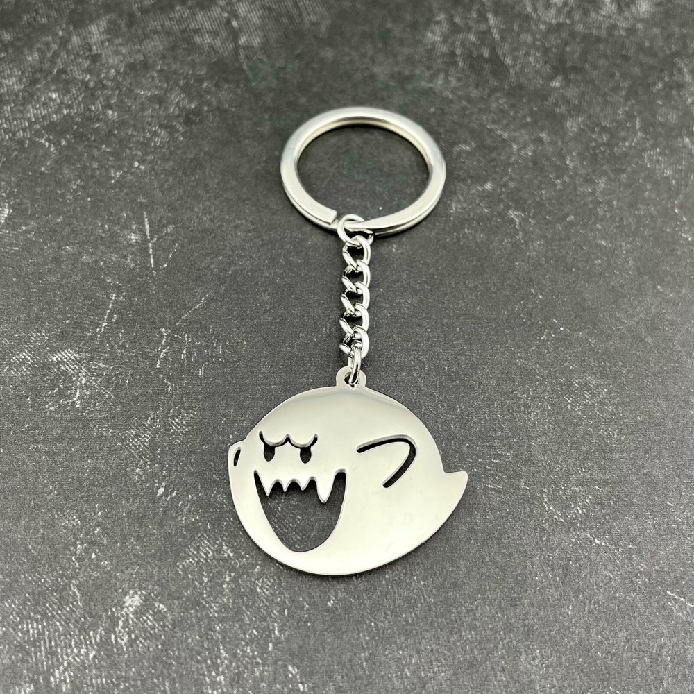 Boo Metal Keychain Super Mario Brothers