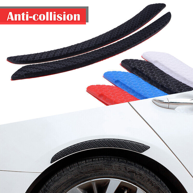 2x Black Fender Wheel Rim Eyebrow Arch Mouldings Protector Strip Guard Scratch