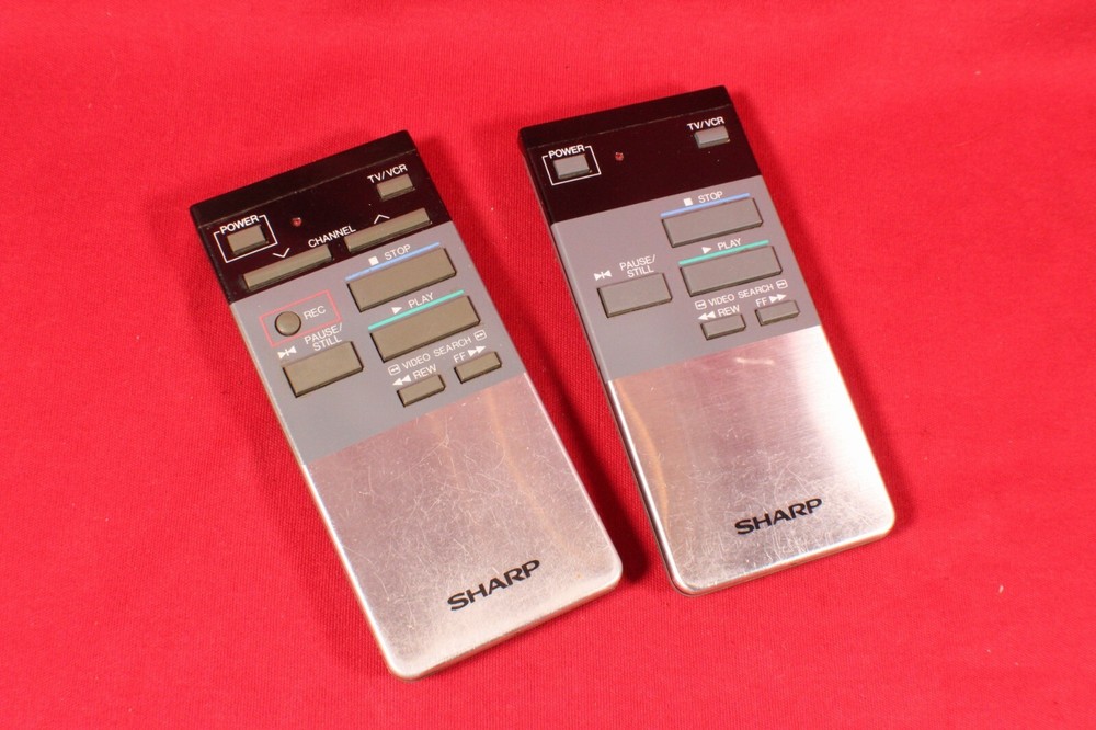 Sharp RRMCG0120GESA Genuine TV VCR Remote Control with Battery Cover  