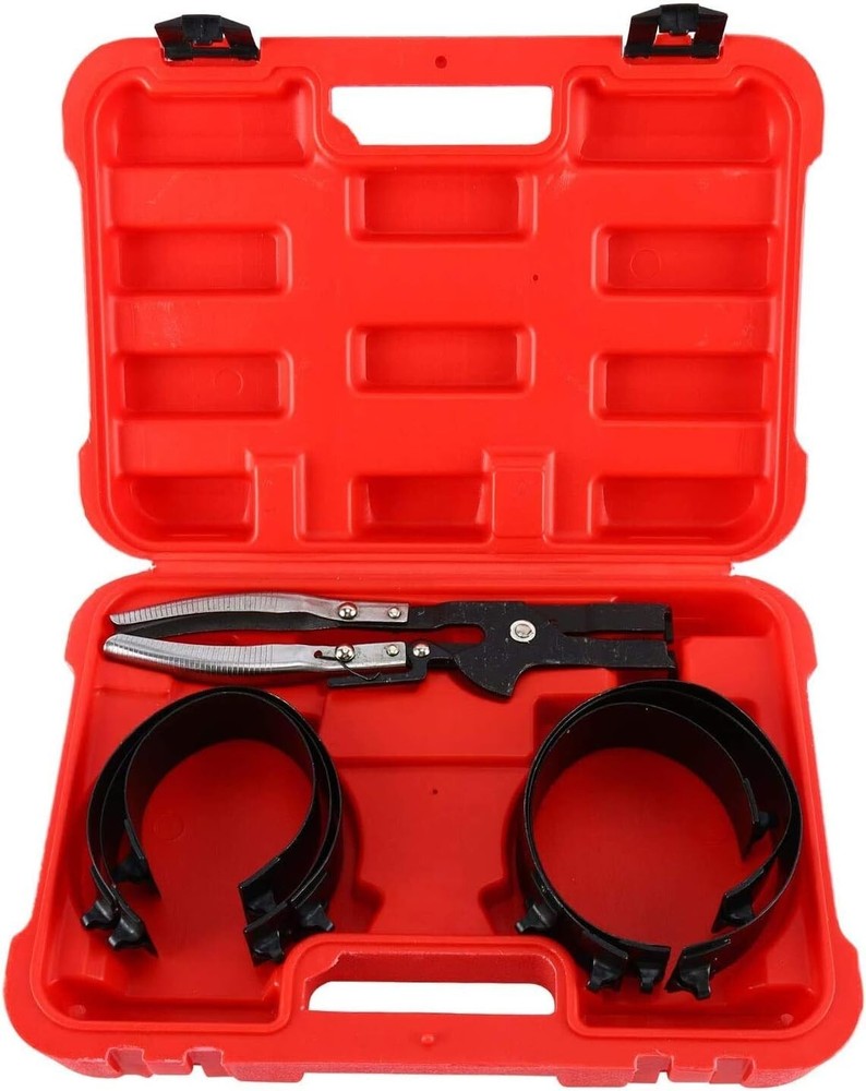 7Pcs Piston Ring Compressor Kit 2-7/8 to 4-3/8 Inch with Storage Case