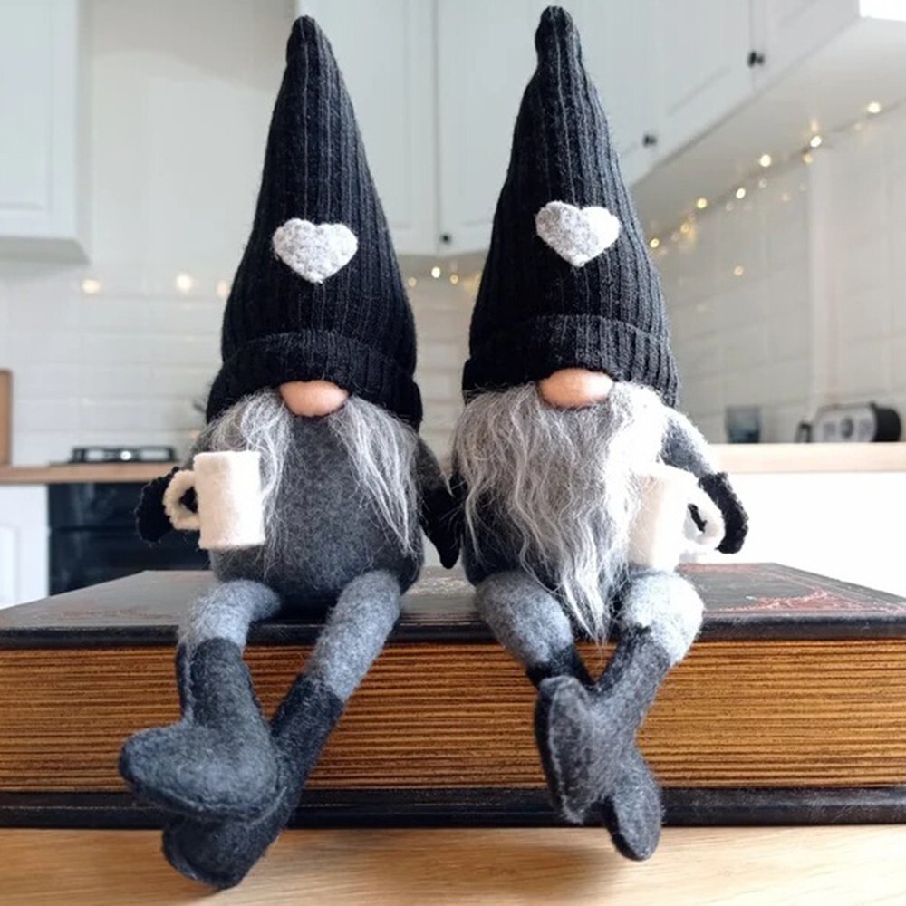 Cute and Novelty Christmas Gnomes Plush Hanging Ornament for Party Decor